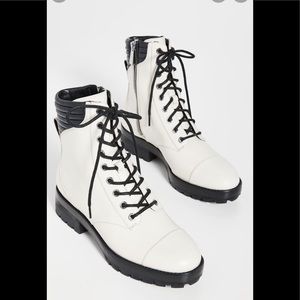 Michael Kors Bastian light cream leather boot